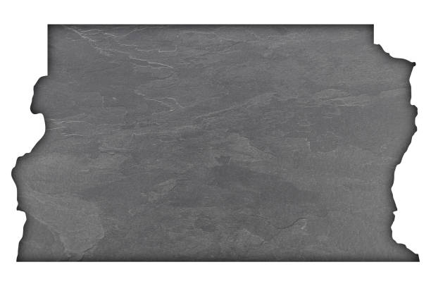 istock Map of Distrito Federal do Brasil on dark slate, 1293876149