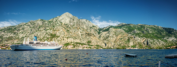 Areal View over Kotor Bay, Montenegro