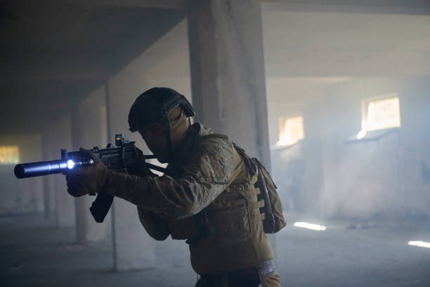 istock modern warfare soldier in urban environment battlefield 1293884636