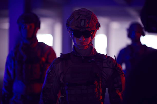 istock soldier squad team portrait in urban environment colored lightis 1293884758