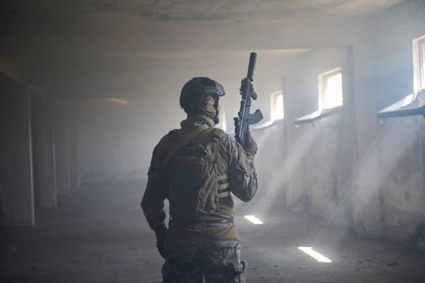 istock modern warfare soldier in urban environment 1293885632