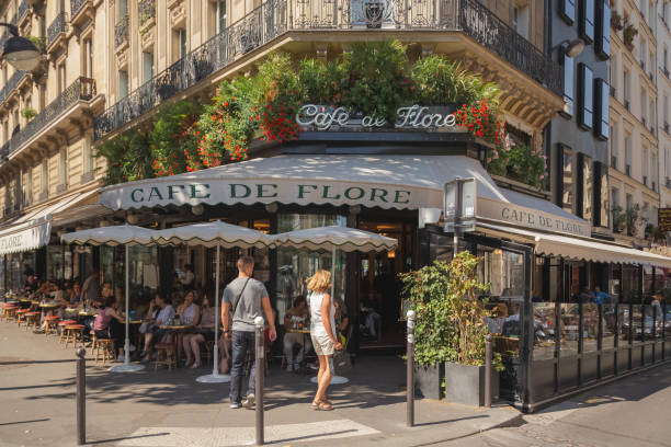 Paris Cafe De Flore Stock Photos, Pictures & Royalty-Free Images - iStock