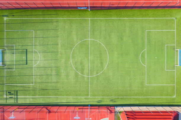 istock Empty green football pitch 1293896071