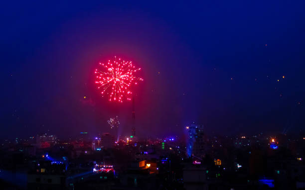 istock People are celebrating with the fireworks 1293912450