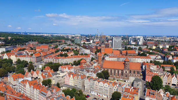 istock Top view on Gdansk, Poland 1293914422