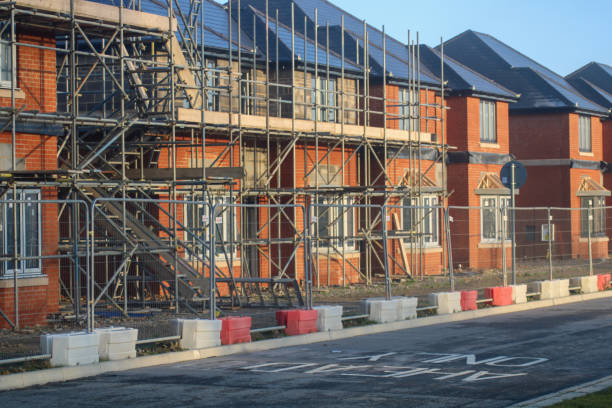 istock Construction of New Builds, new housing. 1293918381