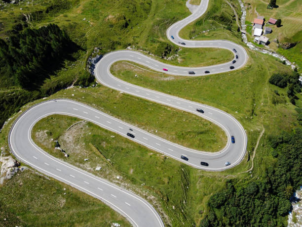 istock Epic pass road from a different point of view 1293925609