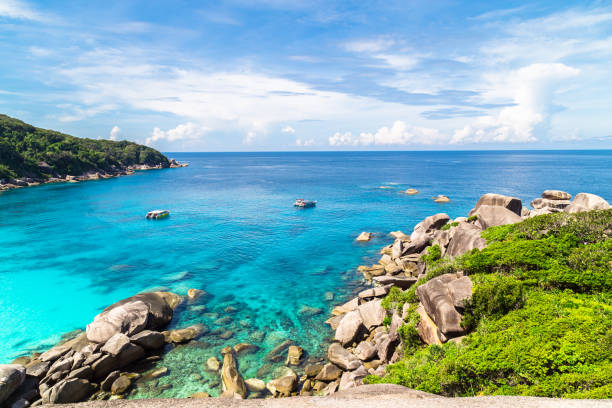 istock View Point at Similan island, Warm and clear azure ocean waters, Phuket 1293953284