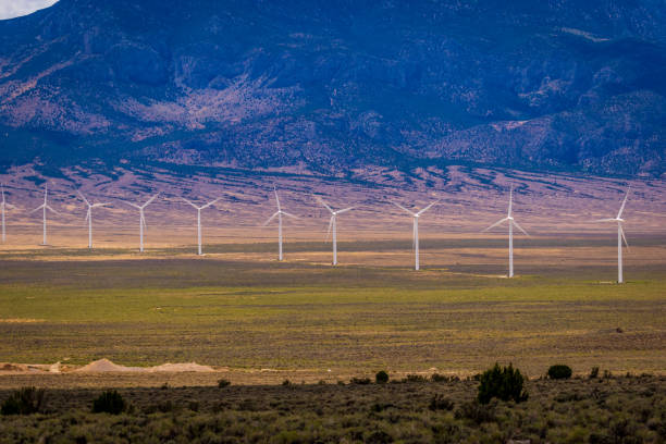 istock Wind turbines at Spring Valley Wind Farm 1293958008