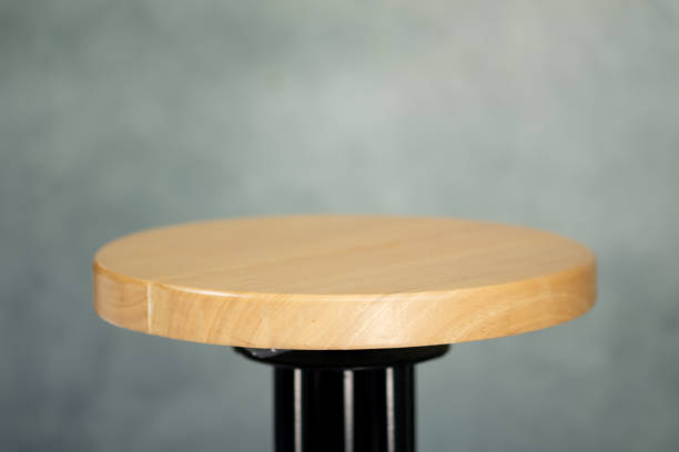 istock Stool chair in cafe coffee shop. Close up 1293968010