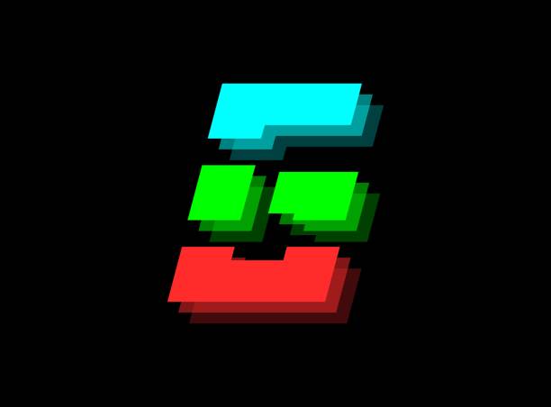 istock Rgb color font logo,  G letter vector desing.Dynamic split red, green, blue color on black background. For social media,design elements, creative poster, web template and more 1293984324