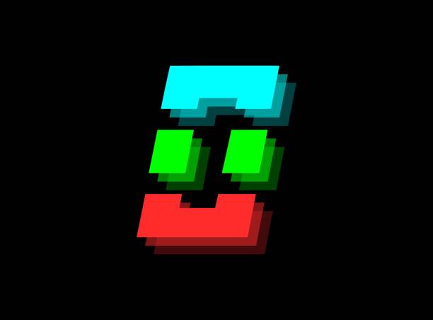 istock Rgb color font logo, 0 number vector desing.Dynamic split red, green, blue color on black background. For social media,design elements, creative poster, web template and more 1293984411