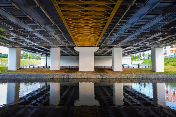 istock The powerful design of the bridge over the river 1293987267