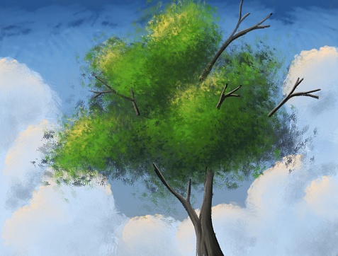 illustration of tree image.  digital arts