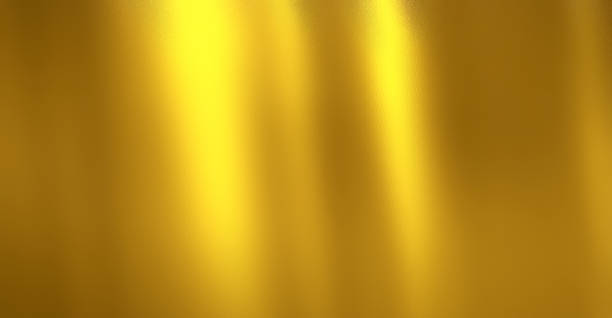 Photo of Gold background, Golden polished metal with steel texture.