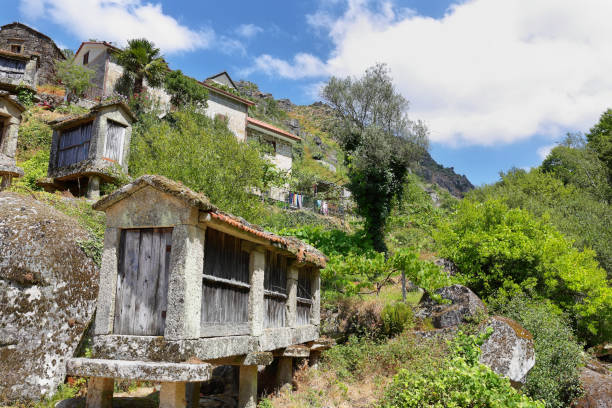 istock Typical stone corn driers, called Espigueiros near Sistelo, north of Portugal 1293995107