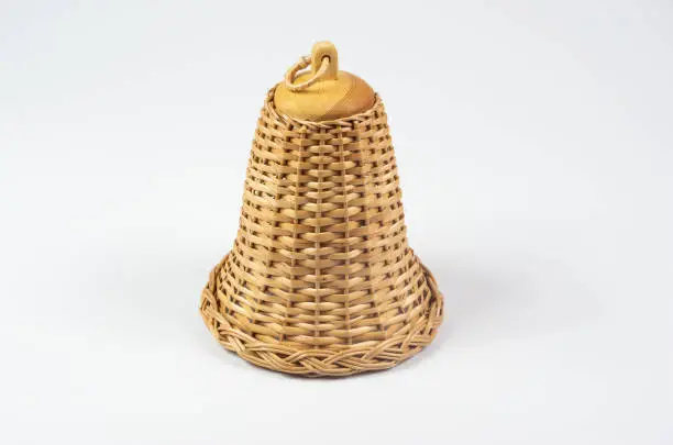 Christmas bells made by the master's hands, wicker with wicker, good job