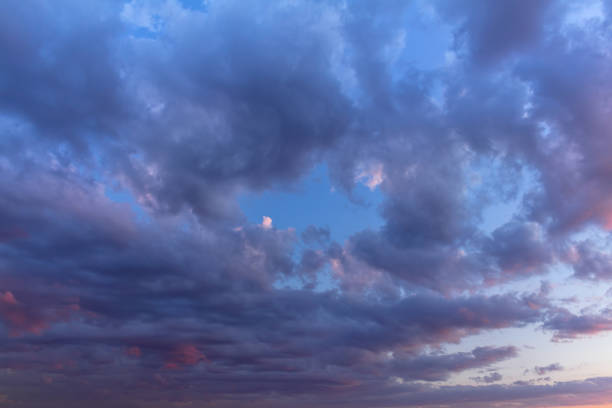 istock Colorful sunset with clouds in the evening 1293995927