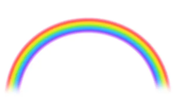 Photo of Rainbow on white background