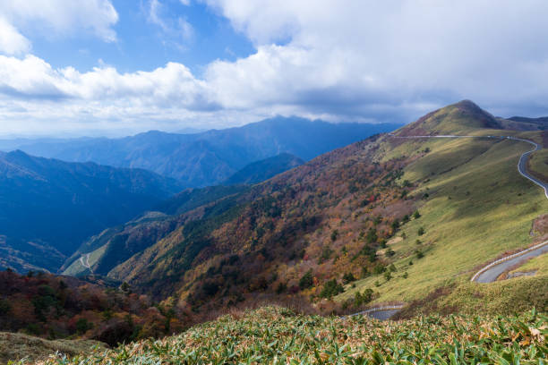 istock UFO line, View from Higashikuromori, autumn (Kamegamori Forest Road, Kochi Prefecture) 1293999344