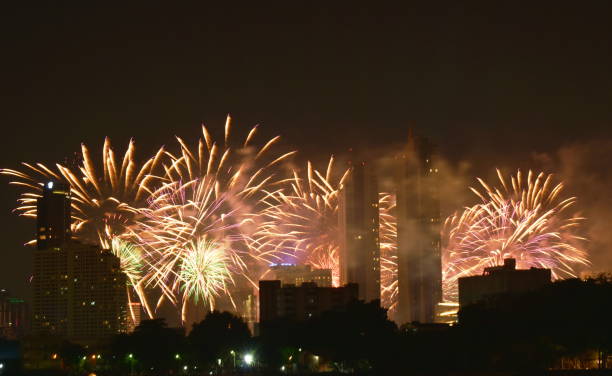 istock new year celebration fireworks on Cho Phraya river 1293999904