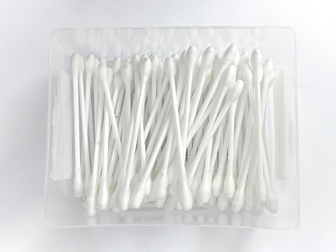 hygiene, heap, white color, group objects, cotton swab