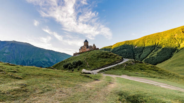istock Gergeti Trinity Church, Tsminda Sameba, Holy Trinity Church 1294005863