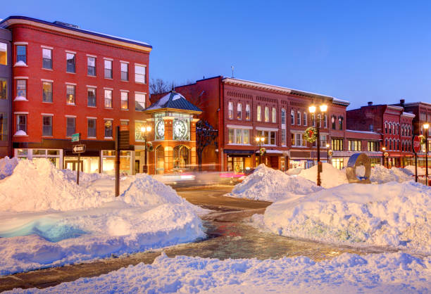 downtown concord - concord new hampshire stockfoto's en -beelden