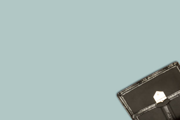 istock leather shoulder bag isolated on blue gray background 1294022483