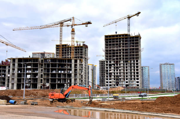 istock View of a large construction site where earthmoving equipment 1294024632