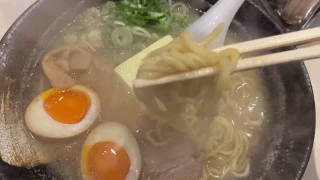 Miso Ramen noodles in Japan