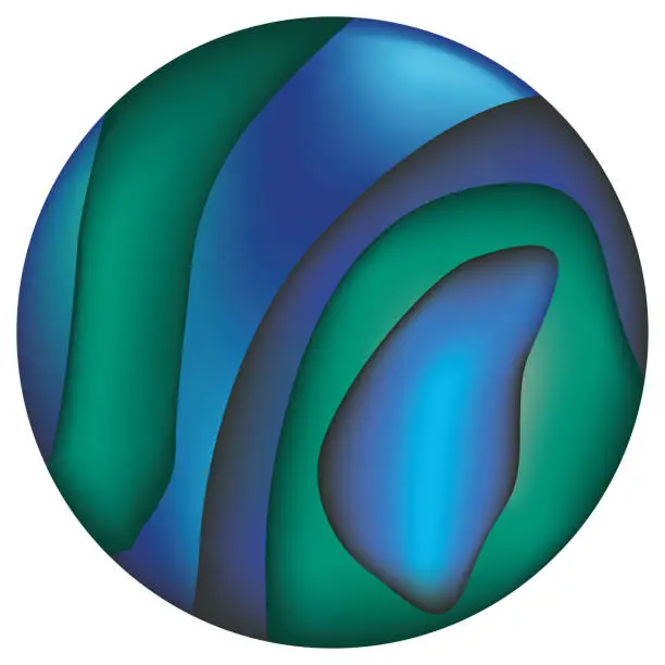 Vector illustration of Illustration represents an abalone colored abstract background texture button. Ideal for artistic and institutional materials