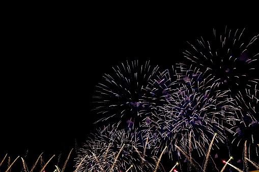 festival fireworks background celebrate dark display