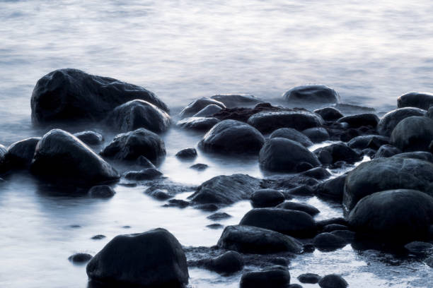 istock Long exposure of sea and rocks. 1294064223