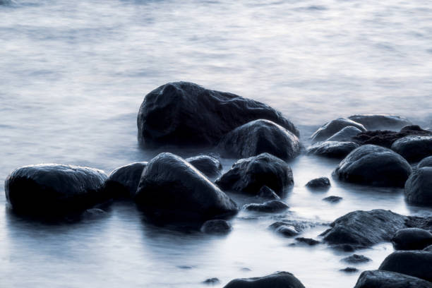 istock Long exposure of sea and rocks. 1294064262