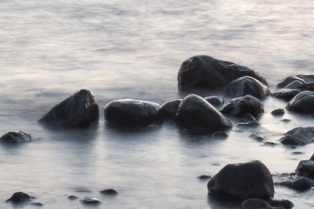 istock Long exposure of sea and rocks. 1294064277