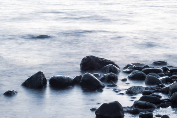 istock Long exposure of sea and rocks. 1294064856