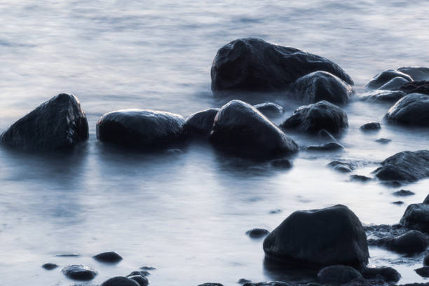 istock Long exposure of sea and rocks. 1294064857