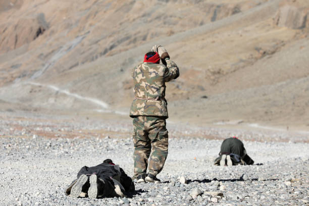 istock Pilgrim on the way to Mount Kailash, Tibet 1294069901