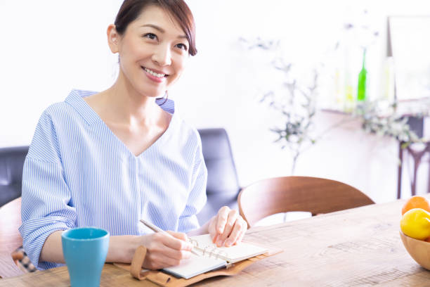 istock young asian women ,schedule book 1294069902