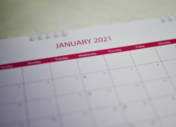 istock Calendar 2021 in planning concept. 1294080337