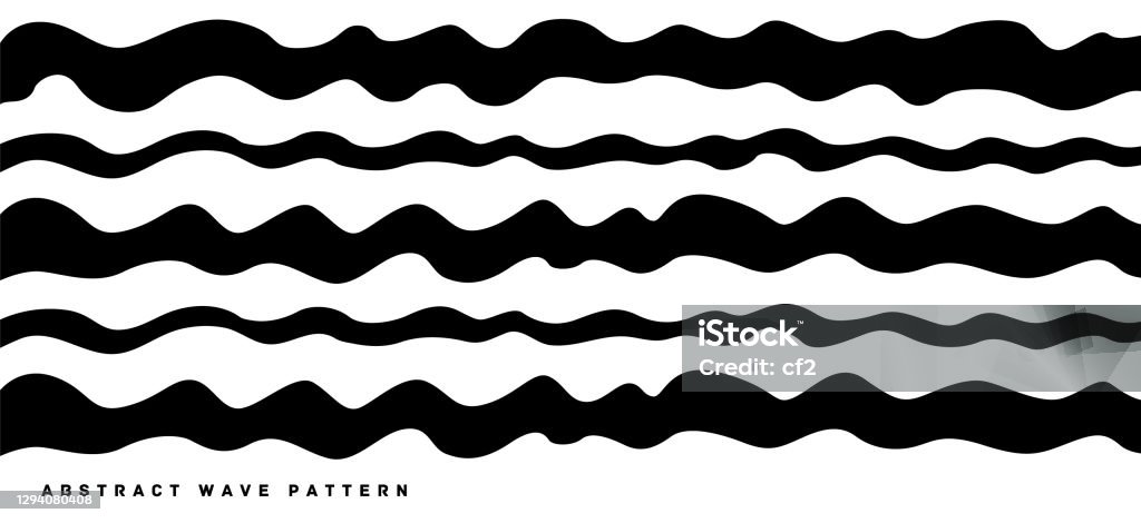 Vector Pattern Material With Irregular Wave Pattern Stock Illustration ...