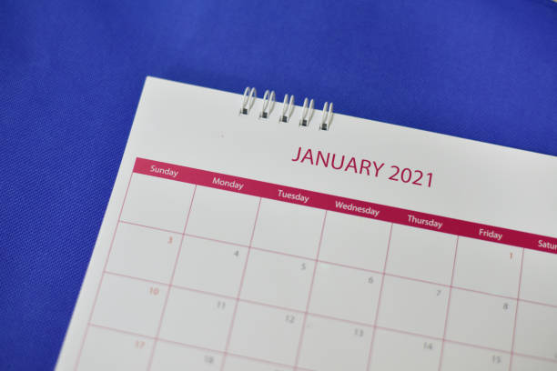 istock Calendar 2021 in planning concept. 1294081017