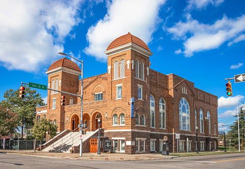 The 16th Street Baptist church in Birmingham, Alabama, United States was bombed by KKK in 1963 killing four young girls.