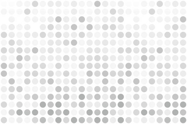 Print Abstract gray mosaic - vector circles on white background. Pixel style. Digital. cell. Geometry template. Vector illustration minecraft floor patterns stock illustrations