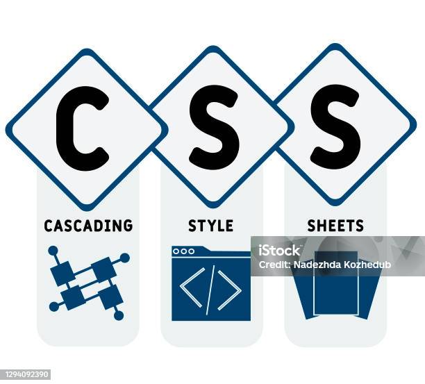Css Nimo Ilustración de Css Acrónimo De Hojas De Estilo En Cascada Antecedentes ...
