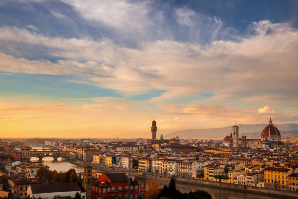 istock Evening skies over Florence 1294094058