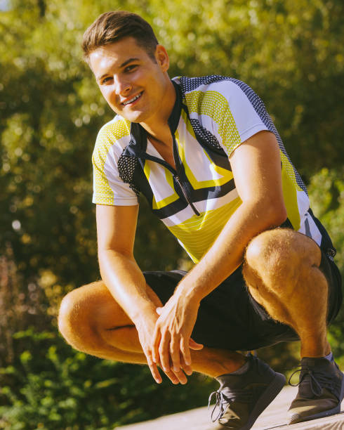 Young sporty man outdoor