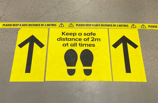 istock Please keep your distance sign during the pandemic 1294113496