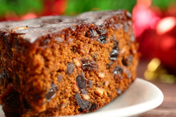 istock Sliced cake on plate with fruits. 1294113662